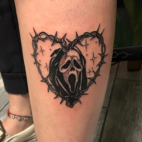 Ghostface Tattoo On Arm