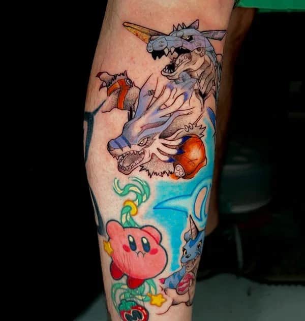 Anime Foot Tattoo