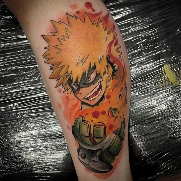 Anime Foot Tattoo