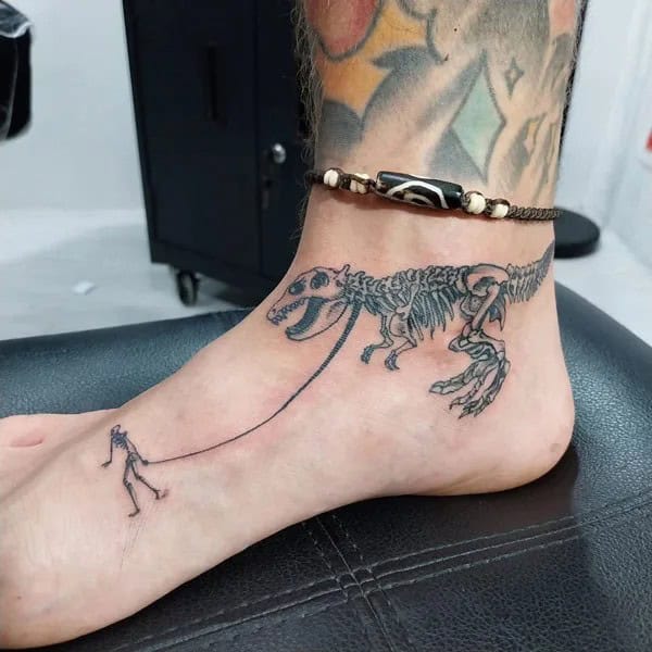 Dinosaur Skeleton Tattoo