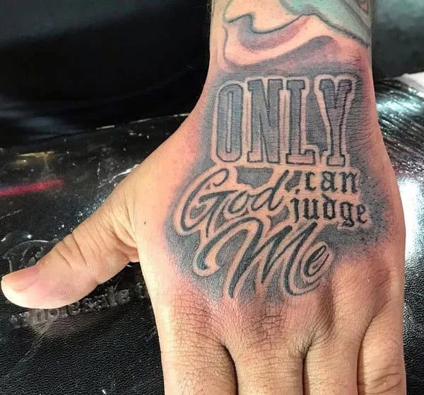 More Unique “Only God Can Judge Me” Tattoos To Take Inspiration From