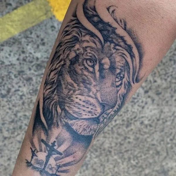 Christian Lion Tattoo