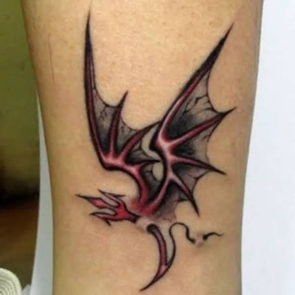 Bat Tattoo On Hand