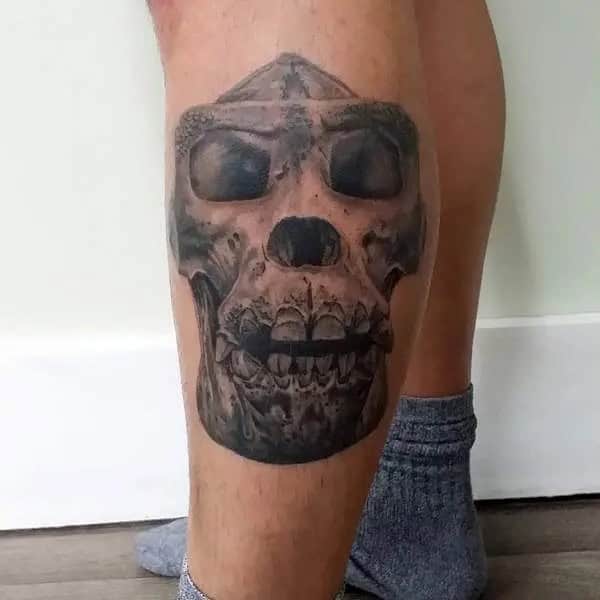 Gorilla Skull Tattoo