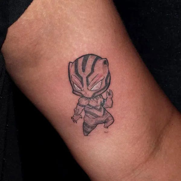 Black Panther Arm Tattoo