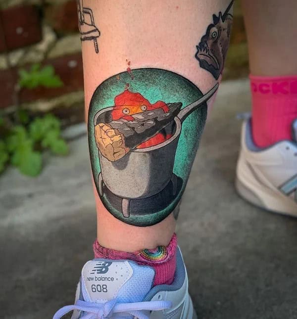 Sleeve Howl’s Moving Castle Tattoo