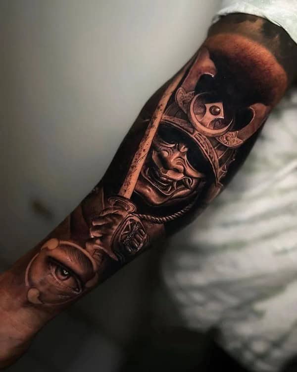 Samurai Forearm Tattoo