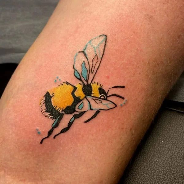 Realistic Bee Tattoo