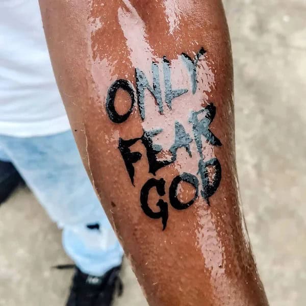 Only Fear God Tattoo