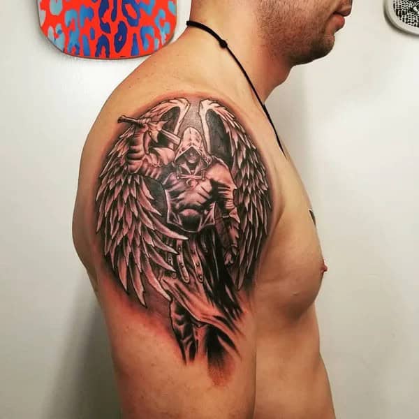 Angel Shoulder Tattoo