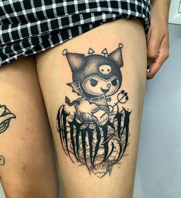 Ankle Hello Kitty Tattoo