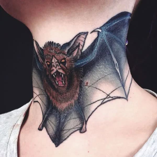 Bat Tattoo On Hand