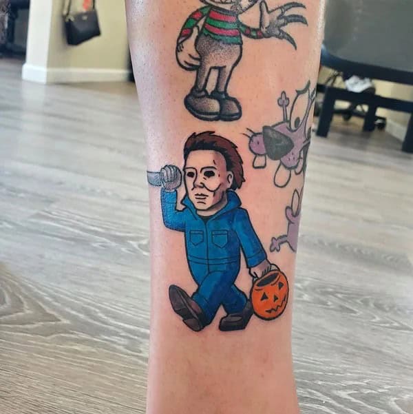 Michael Myers House Tattoo