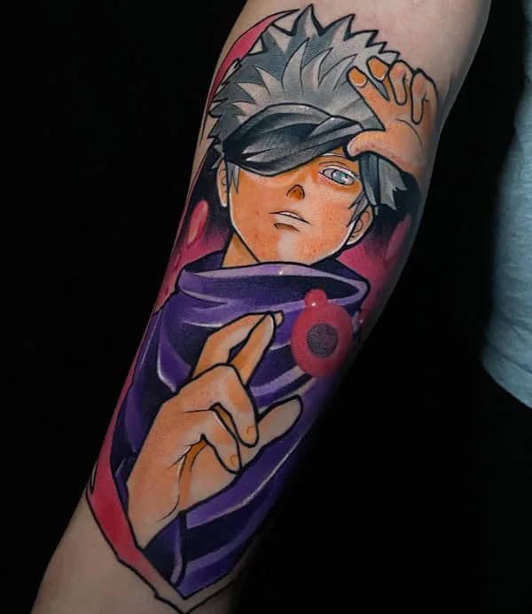 “Jujutsu Kaisen” Neck Tattoo