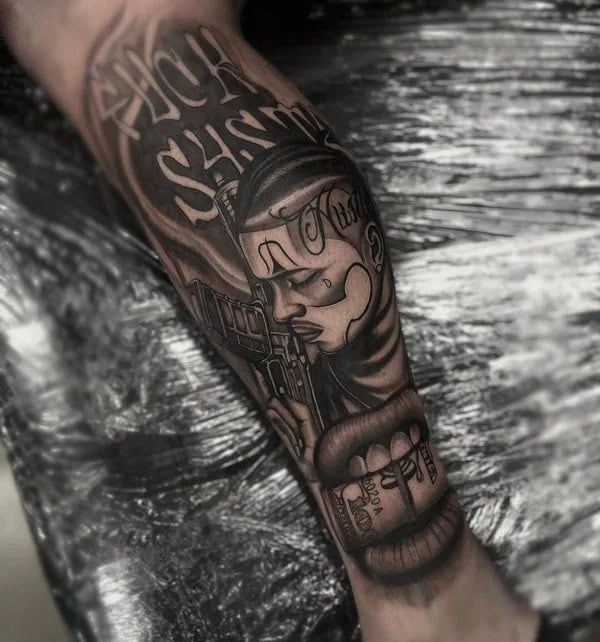 Gangster Chicano Tattoo