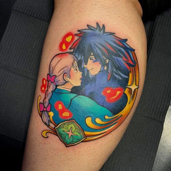 Sleeve Howl’s Moving Castle Tattoo