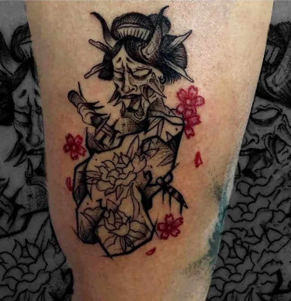 Japanese Horror Tattoo