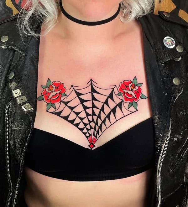 Spider Web Prison Tattoo