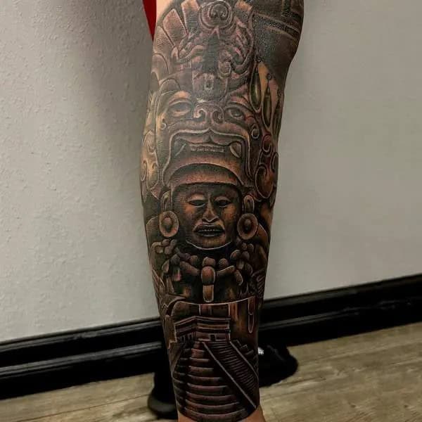 Aztec Pyramid Tattoo