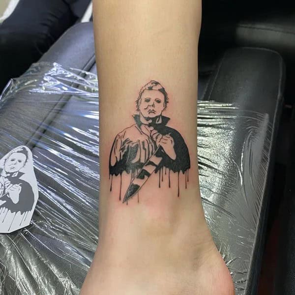 Michael Myers House Tattoo