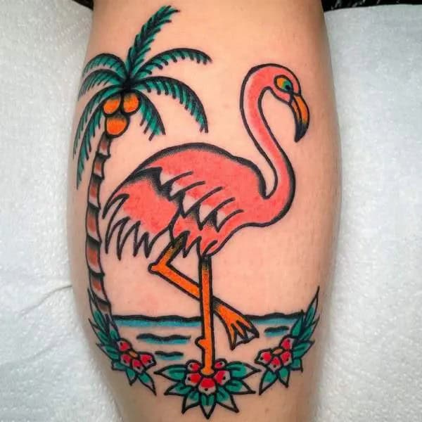 Pink Flamingo Tattoo