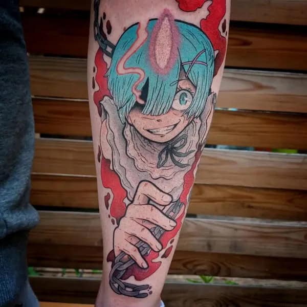 Anime Foot Tattoo