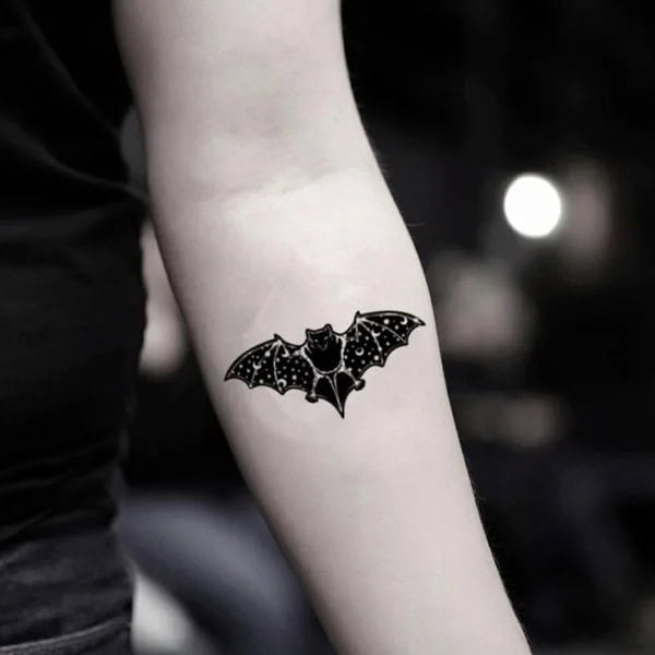 Bat Tattoo On Hand