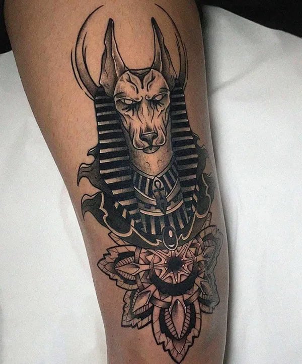 Anubis Mandala Tattoo