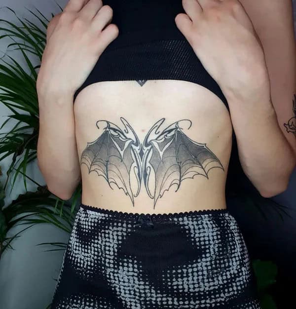 Bat Tattoo On Hand