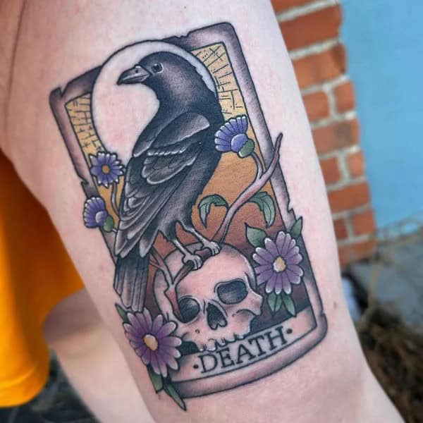 Death Tarot Card Tattoo