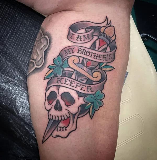 My Brother’s Keeper Traditional Tattoo