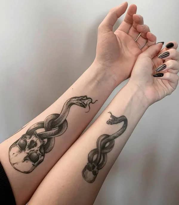 Couple Death Eater Tattoo