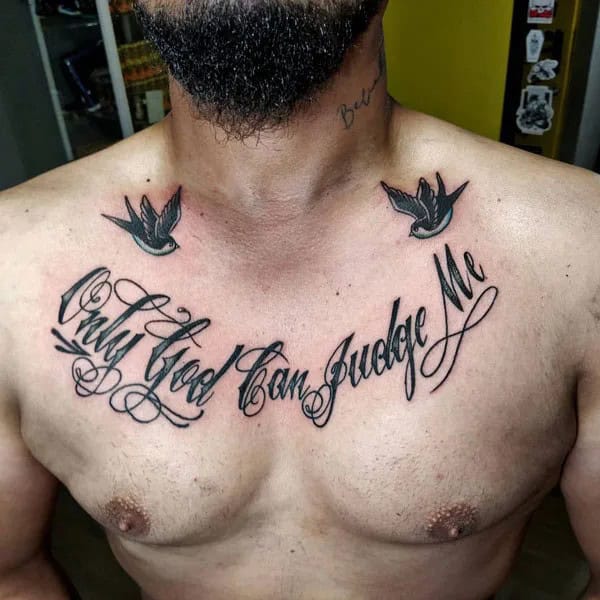 More Unique “Only God Can Judge Me” Tattoos To Take Inspiration From