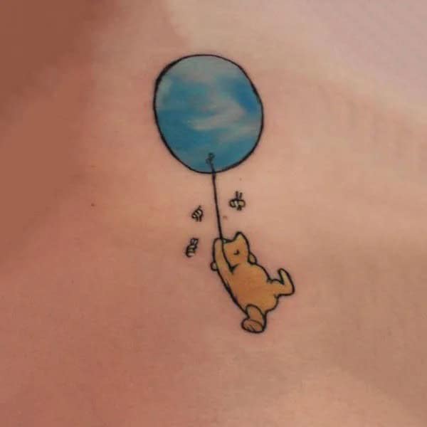 Winnie the Pooh bee Tattoo