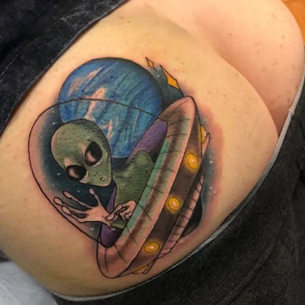 Bite Me Butt Tattoo