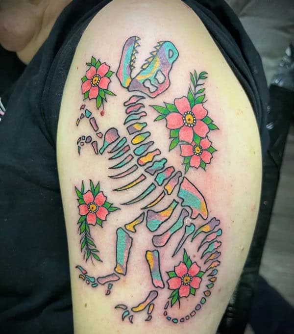 Dinosaur Skeleton Tattoo