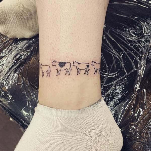 Cow Ankle Tattoo