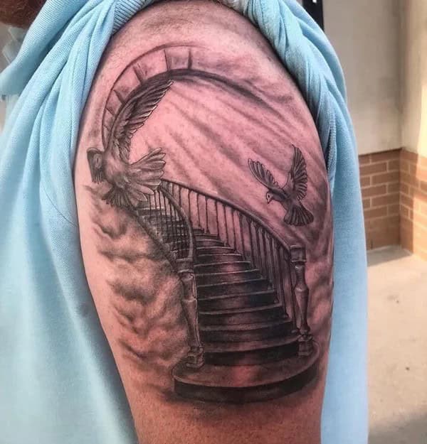 More Unique Stairway To Heaven Tattoo Ideas To Wear in 2024