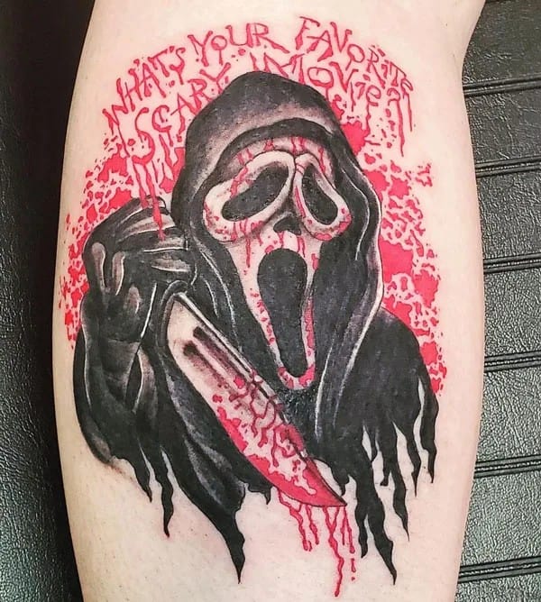 Scream Wrist Tattoo