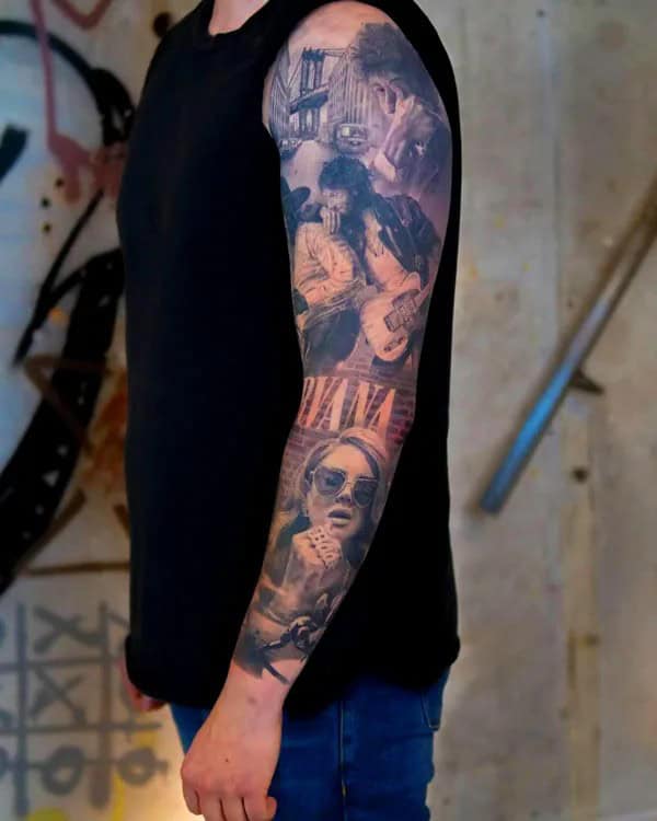 Portrait Sleeve Tattoo