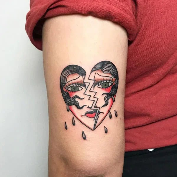 More Broken Heart Tattoos To Wear This Year