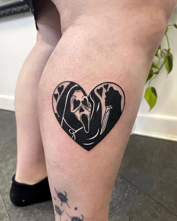 Ghostface Tattoo On Arm