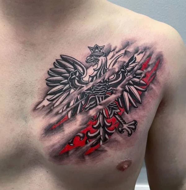 Polish Eagle Tattoo