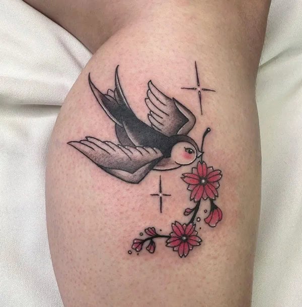 Lucky Sparrow Tattoo