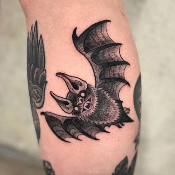 Bat Tattoo On Hand