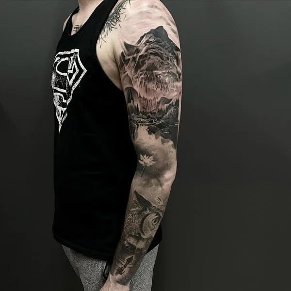 Outdoor Sleeve Tattoo