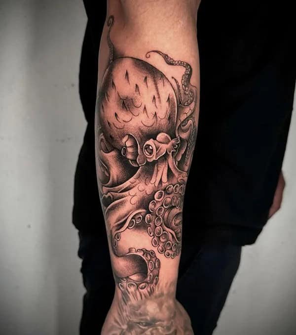 Octopus Forearm Tattoo