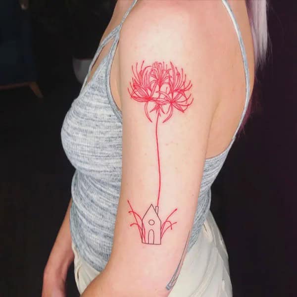 Demon Slayer Spider Lily Tattoo