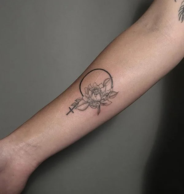 Small November Birth Flower Tattoo