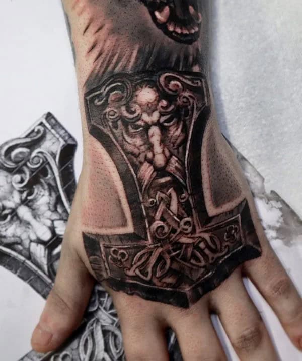 Viking Hand Tattoo